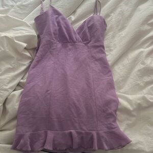 Lilac purple mini dress
